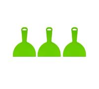 Juego de 3 cuchillos de masilla de plástico, espátula flexible de 6 pulgadas, espátula de relleno de masilla, herramienta multiusos para raspadores de pintura para spackling, parches, calcomanías,