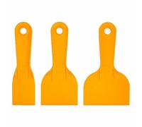 Juego de 3 cuchillos multiusos para rellenar y raspar de plástico, juego de raspadores de masilla, herramientas para quitar pintura, calcomanías para quitar papel tapiz (7,7 cm, 12,7 cm, 15,4 cm)