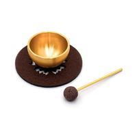 Juego de 3 cuencos tibetanos, juego de cuencos tibetanos con mazo y cojín para meditación, yoga, terapia de sonido, alivio del estrés, meditación
