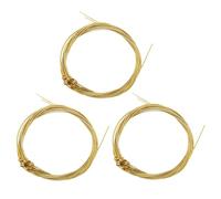 Juego de 3 cuerdas de repuesto de alambre de cobre para guitarra acústica, 0,2 mm/0,3 mm/0,6 mm/0,7 mm/1 mm/1,2 mm