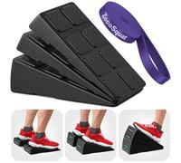 Juego de 3 Cuñas para Sentadillas - Bloques de Cuña con Capacidad de 236 kg - Tabla Inclinada para Estiramiento de Pantorrillas - Plataforma Inclinada para Gemelos - Bloques de Yoga