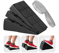 Juego de 3 Cuñas para Sentadillas - Bloques de Cuña con Capacidad de 236 kg - Tabla Inclinada para Estiramiento de Pantorrillas - Plataforma Inclinada para Gemelos - Bloques de Yoga