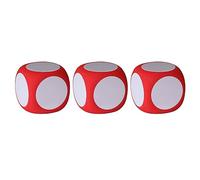 Juego de 3 dados de borrado en seco, multiusos, coloridos, para escribir y borrar, bloques de borrado en seco, pizarras blancas, cubos de dados para números