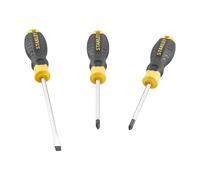 Stanley Juego de 3 destornilladores Cushion Grip – plana, Phillips y buscapolos