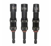 Juego de 3 destornilladores de tuerca pivotante de cambio rápido para tuercas de 1/4 5/16 3/8 herramienta de mano profesional