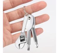 Juego de 3 destornilladores portátiles, llavero con asa, accesorios universales ajustables para camping, kit de reparación de bolsillo con llave Allen, mantenimiento de coche, bicicleta y motocicleta