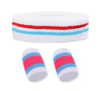 Juego de 3 diademas deportivas con clip a color, antisudor, pulseras que absorben la humedad, juego de bandas deportivas para hombres, mujeres y niños, adecuado para deportes y ejercicio