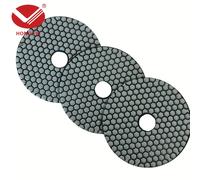 Juego de 3 discos de de esmeril - 6 pulgadas - 50# - Acabado duradero y - Rectificado rápido para mármol, granito, piedra sintética y más