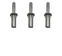 Juego de 3 divisores de piedra de 9/16 pulgadas, cuñas de metal y plumas de alta dureza para dividir piedra dura, granito, hormigón