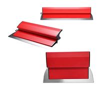 Juego de 3 Espátulas para Paneles de Yeso 25cm 40cm 60cm (10" 16" 24") - Acero Inoxidable y Plástico para Alisar Masilla y Pintura