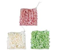 Juego de 3 esponjas de ducha con diseño de dispensador de jabón para una rápida creación de espuma, uso eficiente en el baño