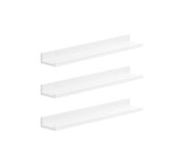 Juego de 3 Estantes de Pared 60 cm Blanco