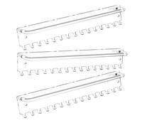 Juego de 3 estantes de pared ahorradores de espacio para accesorios soporte de exhibición de acrílico transparente para organizar el cabello y las joyas Set de organización de joyas
