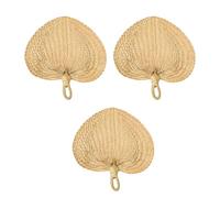 Juego de 3 estilos orientales de primera calidad para eventos formales y colecciones, accesorios de fotos, tejido de hojas naturales