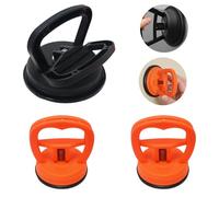 Juego de 3 extractores de abolladuras de coche, 1 negro y 2 naranjas, con ventosa resistente con elevador de mango, potente herramienta de reparación de abolladuras de carrocería para vidrio, azulejos