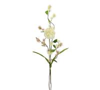 Juego de 3 Flores Artificiales de alio, Nuez Artificial, decoración Individual, Ramo de Flores, Flores Individuales, Flores de Tallo, Rama de Flores, Rama Decorativa, Rama Artificial, Color Blanco