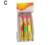 Juego de 3 flotadores de plástico para pesca (tamaño C-1) para diversas especies y entornos de pesca