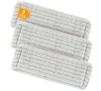 Juego de 3 fundas de repuesto para limpiaparabrisas, para Leifheit Profi XL Micro Duo / Profi XL Cotton Plus, todos los mangos, 60% fibra de algodón superfina y cerdas especiales, especialmente para