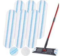 Juego de 3 fundas de repuesto para limpiaparabrisas Vileda H2Pro, lavables a máquina, compatibles con Vileda H2Pro y O-Cedar para mopas de suelo, microfibra, repuesto para laminado, azulejos (6