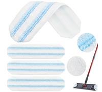 Juego de 3 fundas de repuesto para limpiaparabrisas Vileda H2Pro, lavables a máquina, compatibles con Vileda H2Pro y O-Cedar para mopas de suelo, microfibra, repuesto para laminado, azulejos (3