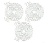 Juego de 3 fundas para macetas, 30 cm de diámetro, para prácticas soluciones de jardinería, uso interior y exterior (blanco)