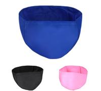 Juego de 3 fundas para ojos de mascotas, cubierta de gato azul, negro y rosa para el aseo para evitar mordeduras, lamer maullidos, protector de entrenamiento para gatos, 5.1 x 5.1 x 1.2 pulgadas