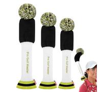 Juego de 3 fundas para palos de golf de punto Woods, duraderas, ligeras, decorativas, para golfistas aficionados, familiares, amigos, compañeros de equipo, ejercicios al aire libre