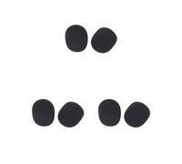 Juego de 3 fundas protectoras de espuma para micrófono de estudio, 2 unidades, color negro