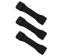 Juego de 3 fundas protectoras de gel de sílice para carretes de trucha de carpa, róbalo, que proporcionan contacto constante y amortiguación mecánica (negro)