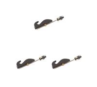 Juego de 3 ganchos de madera de sándalo negro Erhu con cabeza de tornillo, accesorio de herramienta de ajuste de arco Erhu