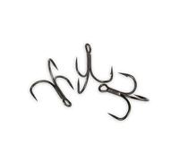 Juego de 3 ganchos Fox Rage Predator PowerPoint X-StrongSemi-BarbedTreble# Taille 4