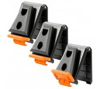 Juego de 3 hebillas compactas para Herramientas Tool Bag Clip Tou-Ct-150 | Libera las manos en el trabajo: sujeta alicates y multímetros al cinturón o a la mochila y trabaja en altura sin desorden.