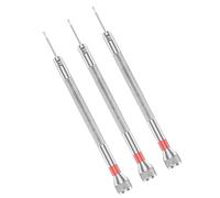 Juego de 3 herramientas de relojería con agarre antideslizante para mantenimiento de joyas y relojes. Juego de destornilladores