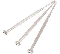Juego de 3 herramientas de reparación de viento de madera plateadas, destornillador de precisión y gancho de resorte para saxofón, clarinete, flauta, destornillador eléctrico antideslizante de acero