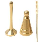 Juego de 3 herramientas para hacer conos de incienso, incluye cono de incienso, prensa de incienso, aguja de latón, herramienta de quemador de incienso, herramienta para hacer incienso de latón, kit