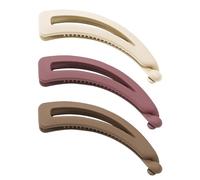 Juego de 3 horquillas para el pelo de plátano, pinzas para el pelo de plátano, pinzas para el pelo para mujeres con cabello fino, pinzas para el pelo retro de plátano, pinzas trenzadas para mujeres