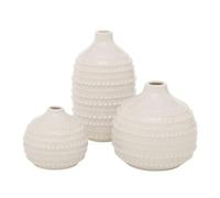 Juego de 3 jarrones decorativos de porcelana Meruna
