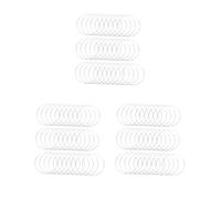 Juego de 3 juntas de vidrio para reloj con junta de O ring impermeable, surtido de juntas de vidrio para relojes, 31 piezas, altura de 25-40 mm, espesor de 0,9 mm, 0,45 mm