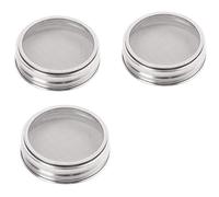 Juego de 3 Kit de Tapa de Brote de Acero Inoxidable para una VentilacióN Apto para Frascos de AlbañIl de Boca Ancha de Conservas para Hacer Semillas