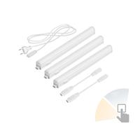 ledscom.de Juego de 3 lámparas LED para debajo de los armarios Rigel, cada una de 25,9cm, temperatura de color ajustable /, 12,588W, cada una de 395lm