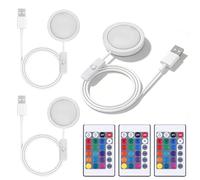 Juego de 3 lámparas LED para impresora 3D, regulable, USB LED, juego de iluminación con mando a distancia, luz nocturna RGB, modelos de repuesto para accesorios de impresión 3D, iluminación creativa