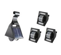 Juego De 3 Lámparas Solar De Jardín, Lámparas De Cerca, Lámparas Para Canalones
