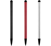 Juego de 3 lápices capacitivos universales para pantalla táctil de teléfono y tableta, color negro, plateado y rojo para Android, iPhone, iPad, Flimikun, accesorios, lápices capacitivos