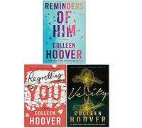 Juego de 3 libros de la colección Colleen Hoover (Recordatorios de él, una novela, arrepentimiento, Verity)