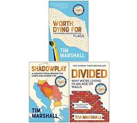 Juego de 3 libros de la colección Tim Marshall (Vale la pena morir por, Juego de sombras, Dividido)