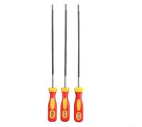 Juego de 3 limas de cadena de motosierra de 4,0 mm, 4,8 mm, 5,5 mm, kit de afilado redondo de acero de alto carbono para sierra eléctrica y de gas, herramienta de carpintería