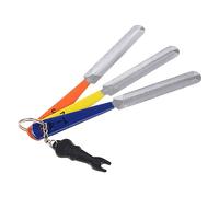 Juego de 3 limas de tuercas de guitarra, herramientas de reparación de clavos, limas de trastes de guitarra de acero inoxidable para bajo, mandolina, banjo, ukelele, reparación de guitarra, juego de