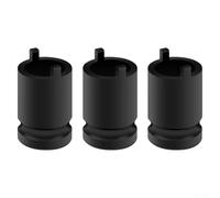 Juego de 3 llaves de vaso de amoladora angular, llave de acero de alto carbono para extracción rápida de tuercas de brida, herramientas manuales negras para mantenimiento del hogar y P