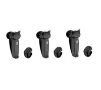 Juego de 3 mandos a distancia con clic automático y cambio de página, Bluetooth 5.3, color negro