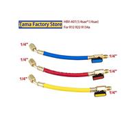 Juego de 3 manómetros para colector de aire acondicionado, manguera de carga de refrigerante HVAC, R134A,